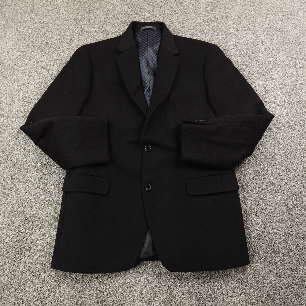 Michael Kors Blazer Mens 38R Black Camel Hair Sport Coat Jacket Lined Suit Top - Picture 1 of 13
